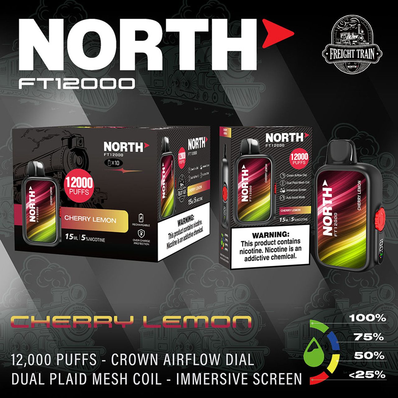 North FT12000, Flavor: Cherry Lemon