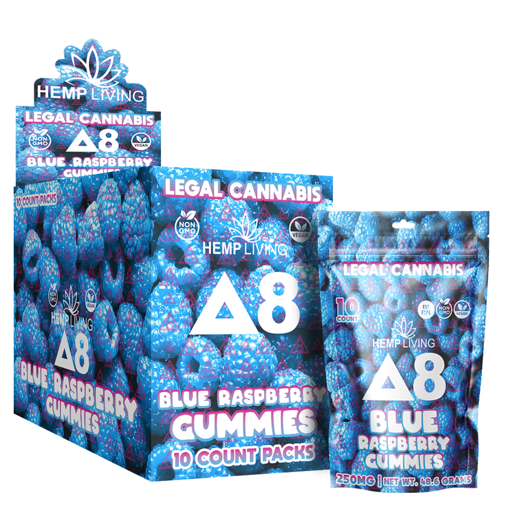 Pure Delta 8 Gummies 10pk - Hemp Living