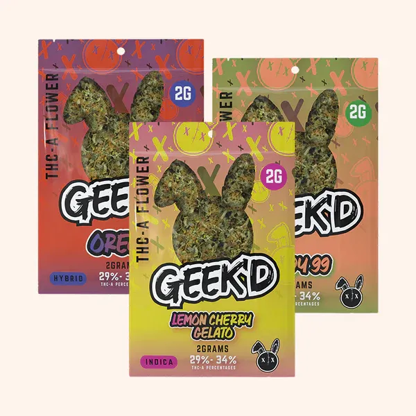 Geek&#39;d - 2 Gram Pack Tubs Flower