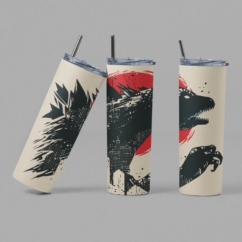 Tumbler - Godzilla Red Sun