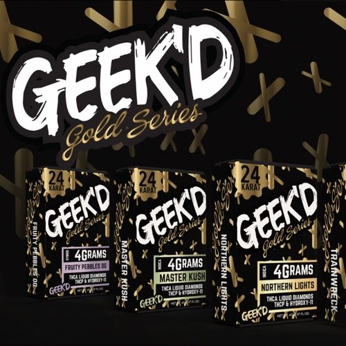 Geek&#39;d - 24 Karat Gold Series THCA Dispo