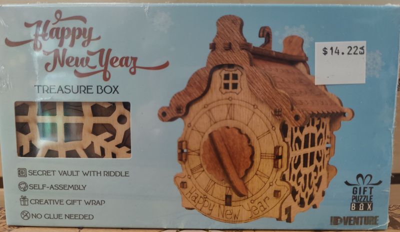 Happy New Year Box - wooden kit