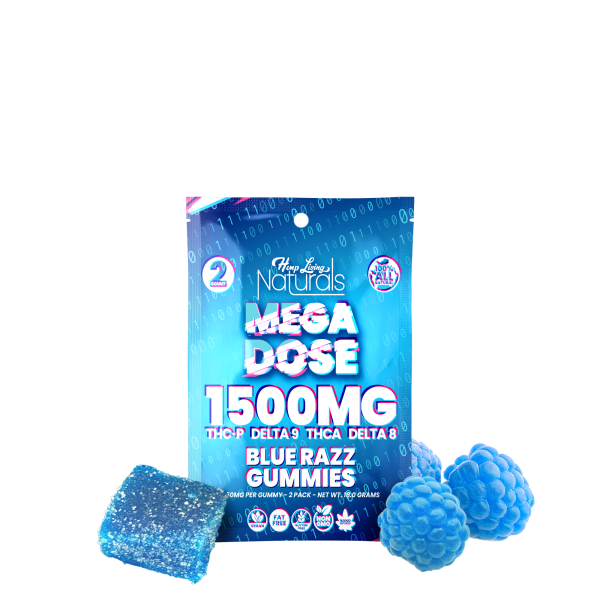 Hemp Living - Naturals Mega Dose Variety Pack, Flavor: Blue Razz