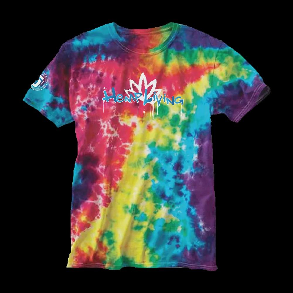 Hemp Living T- Shirt Tie Dye, Size: Small