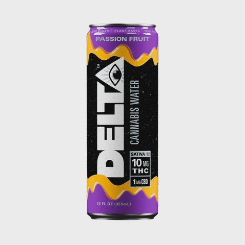 Delta Cannabis Water, Flavor: Passion Fruit (Sativa)