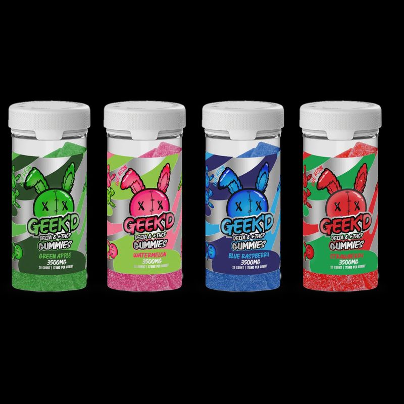 Geek'd Gummies D8+THCP