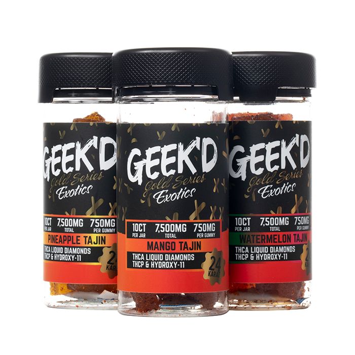 Geek'd 10 count - 750mg Gummies