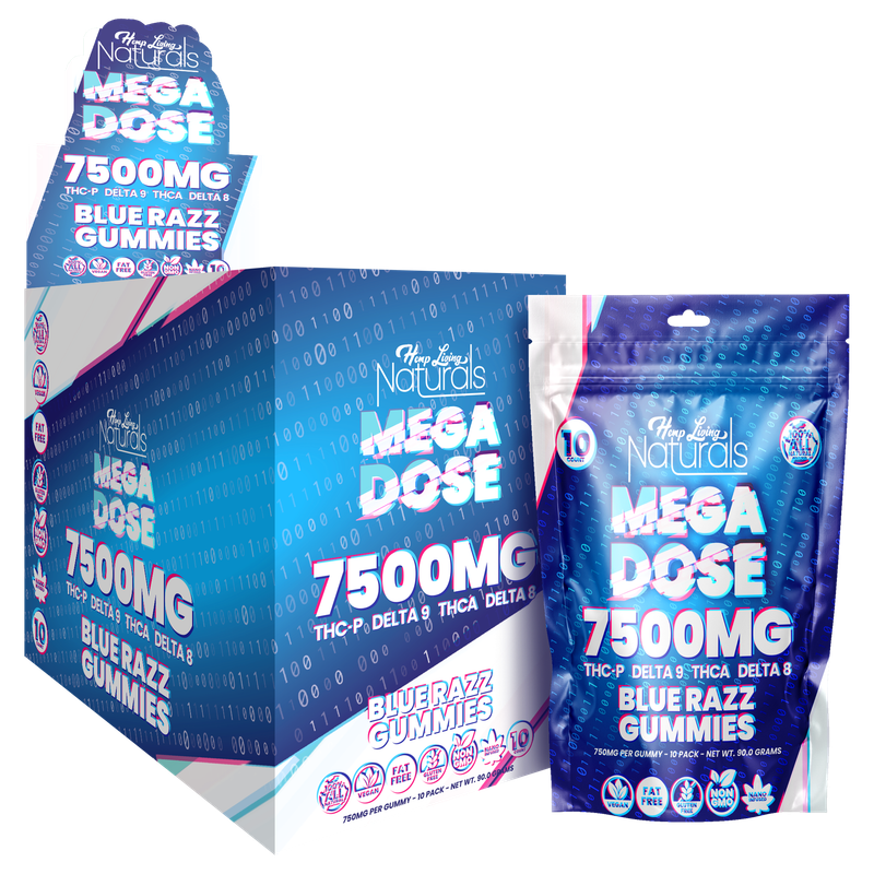 Hemp Living Naturals - Mega Dose - 10ct