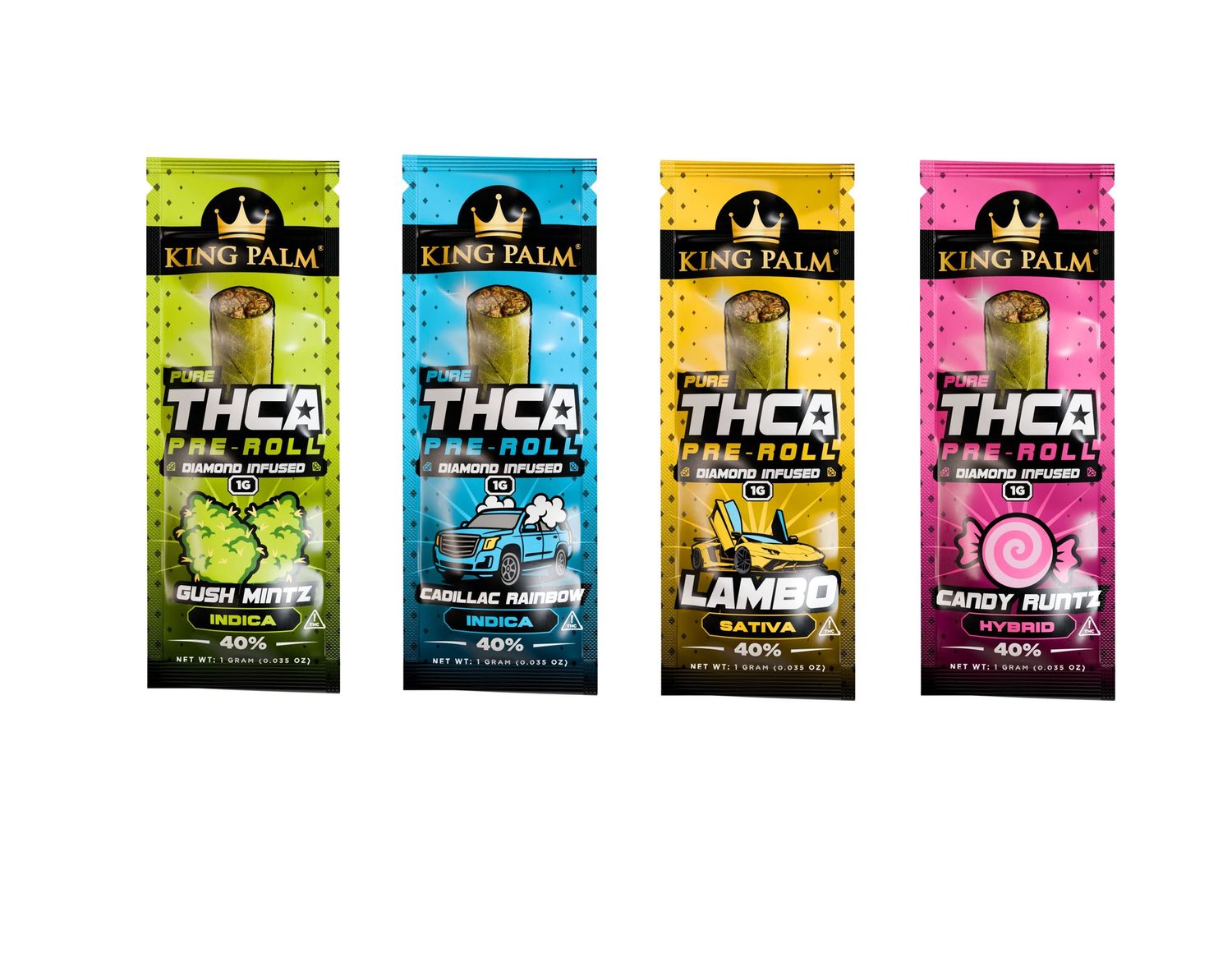 King Palm - 1g Diamond Infused THCA - Pre Roll