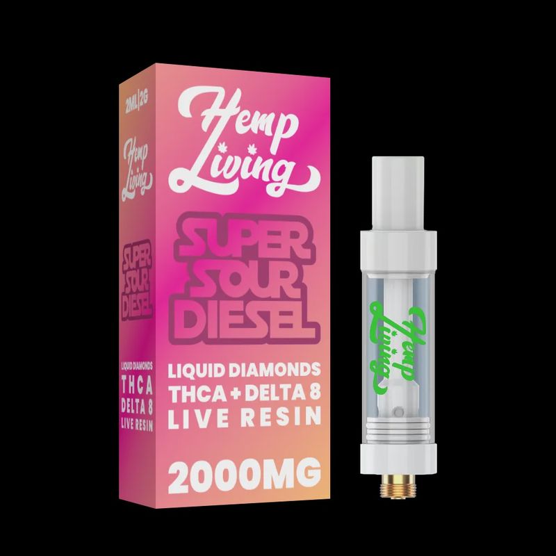 Hemp Living - THCA + Delta 8 Live Resin Liquid Diamonds - Cartridge