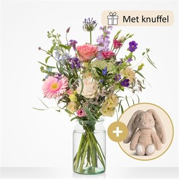 Cadeauset Geboorte met knuffel Konijn