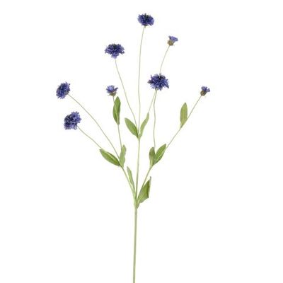 Korenbloem blauw 90 cm - zijden bloem