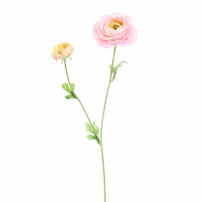 Ranonkel roze 64cm - zijden bloem