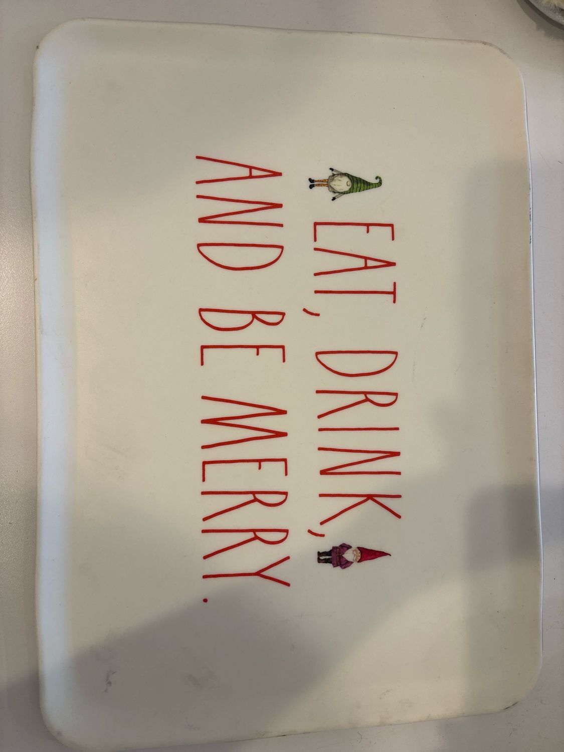 Rae Dunn tray Eat, Drink, And Be Merry