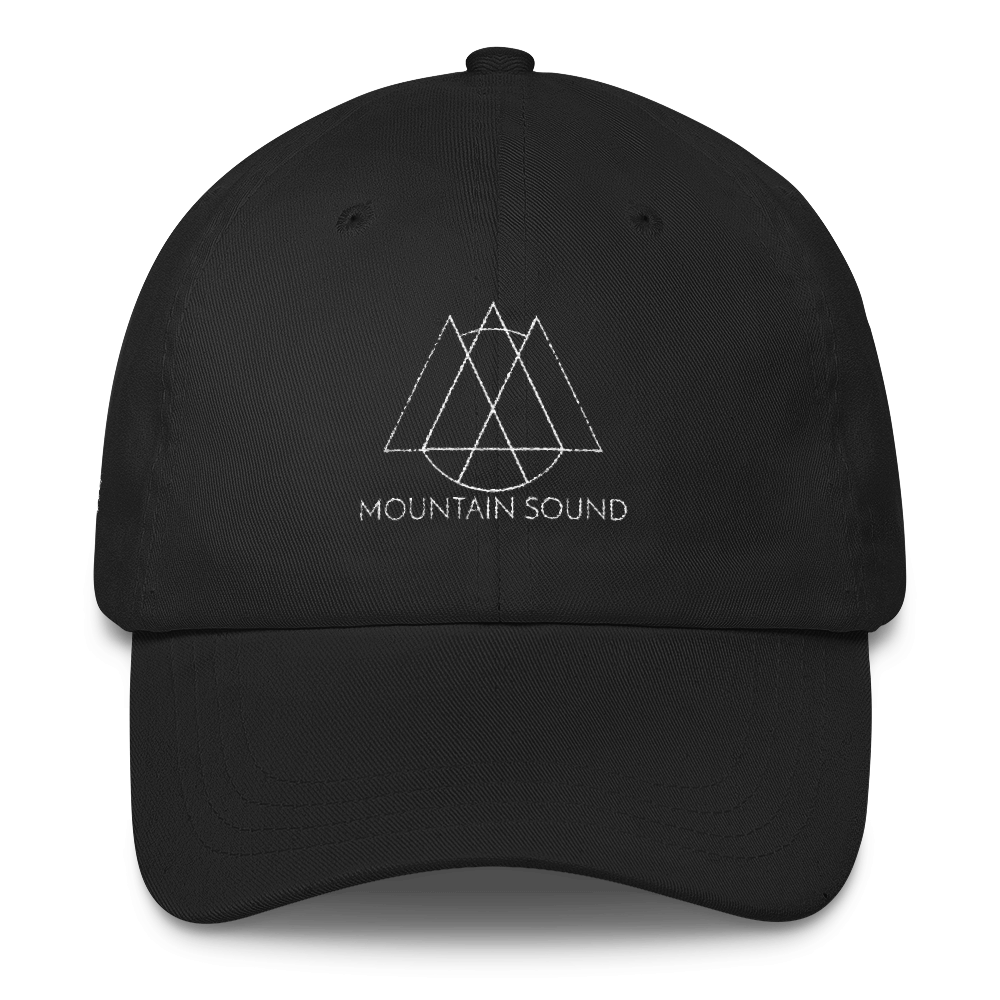 &quot;Mountain Sound&quot; Dad Hat - Black