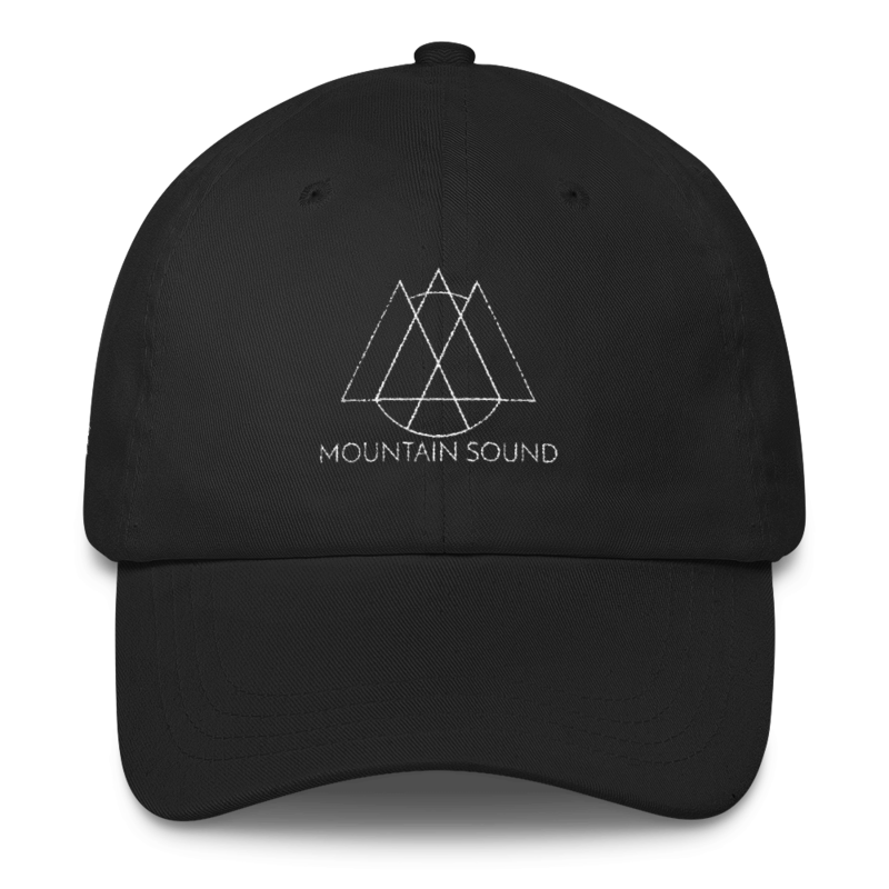 &quot;Mountain Sound&quot; Dad Hat - Black