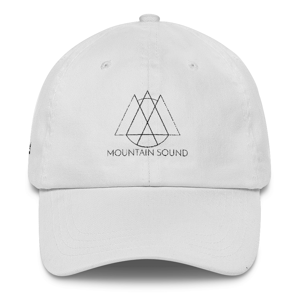 &quot;Mountain Sound&quot; Dad Hat - White