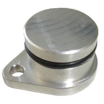 Billet Aluminum Oil Injection Plug—Comes with hardware & cap for carburetor