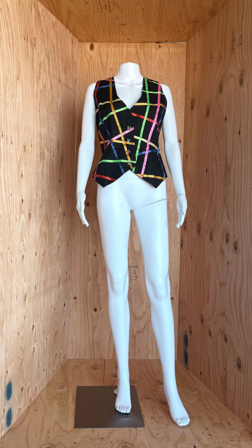 Todd Oldham Plaid Print Vest