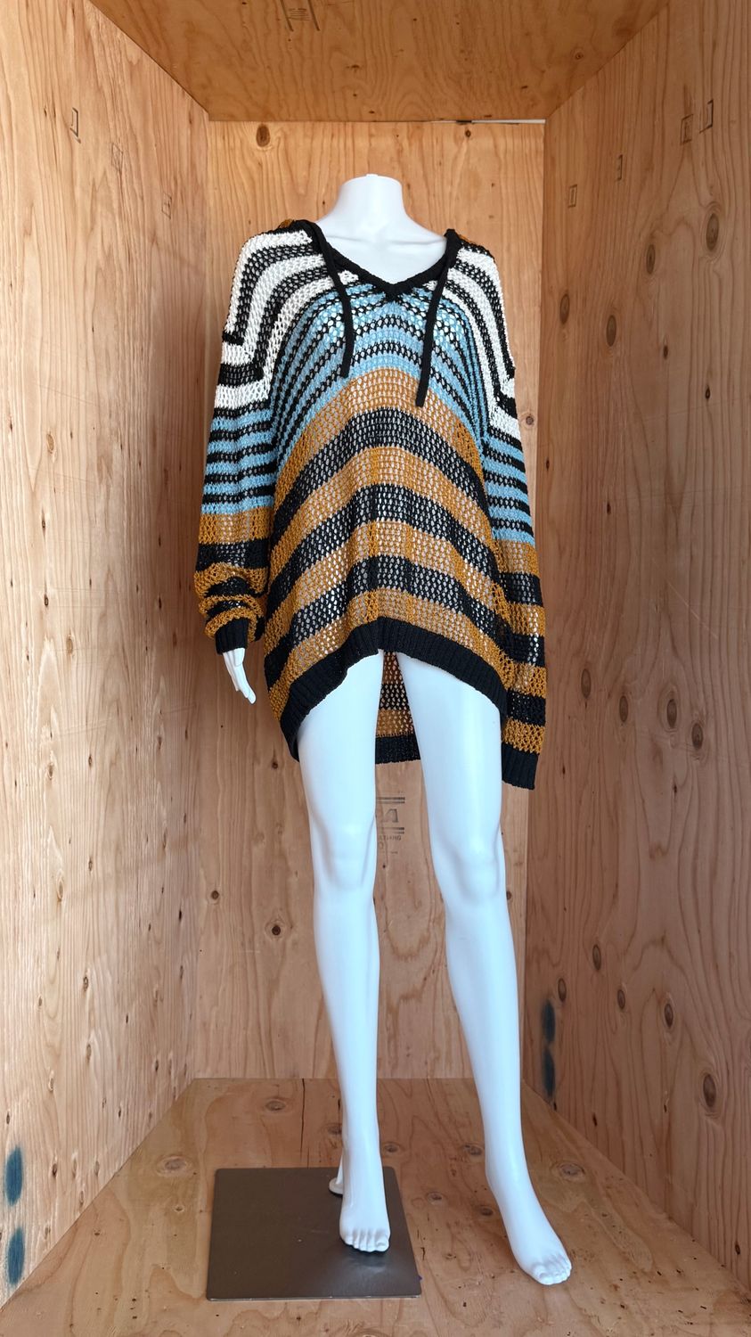 Monse Striped V-Neck Sweater, Spring/Summer 2022, Look 16