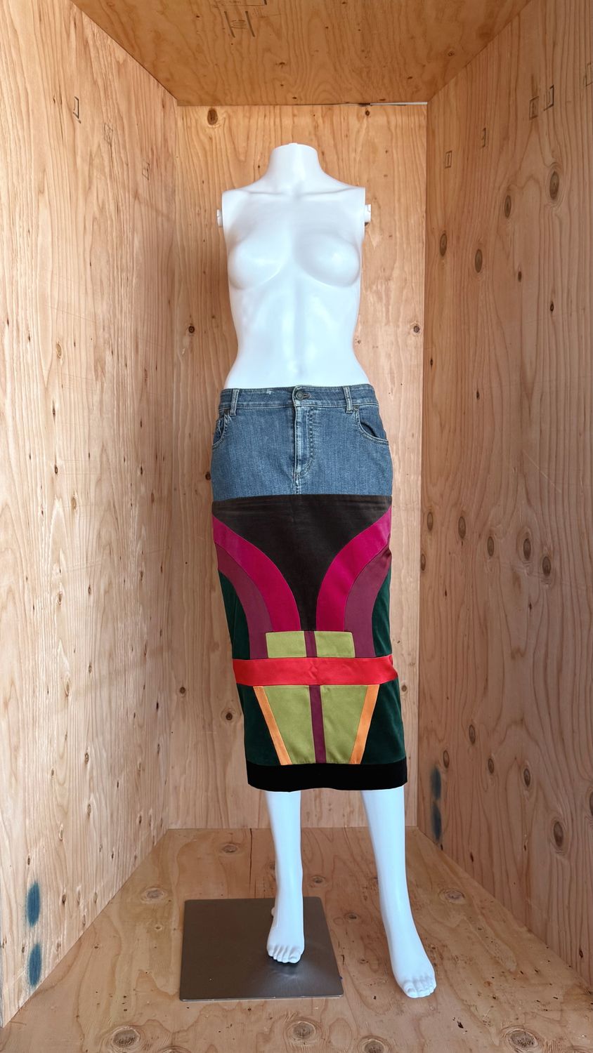 Tom Ford Printed Knee-Length Skirt, Fall/Winter 2015, Look 4