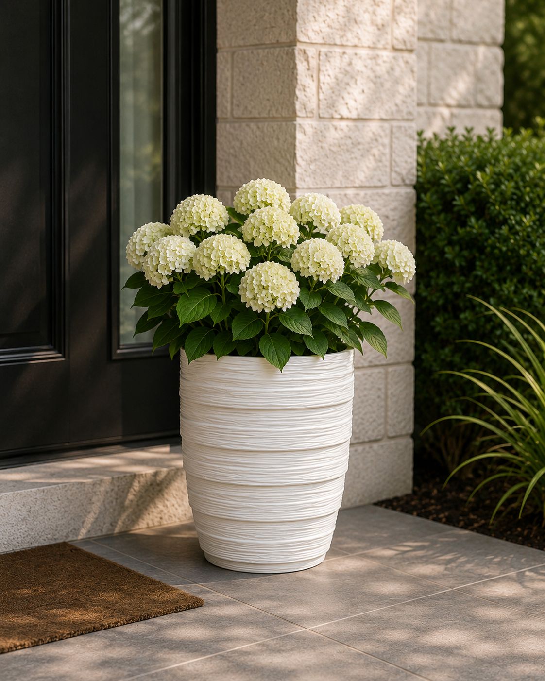 The Carman Tall Ribbed Planter