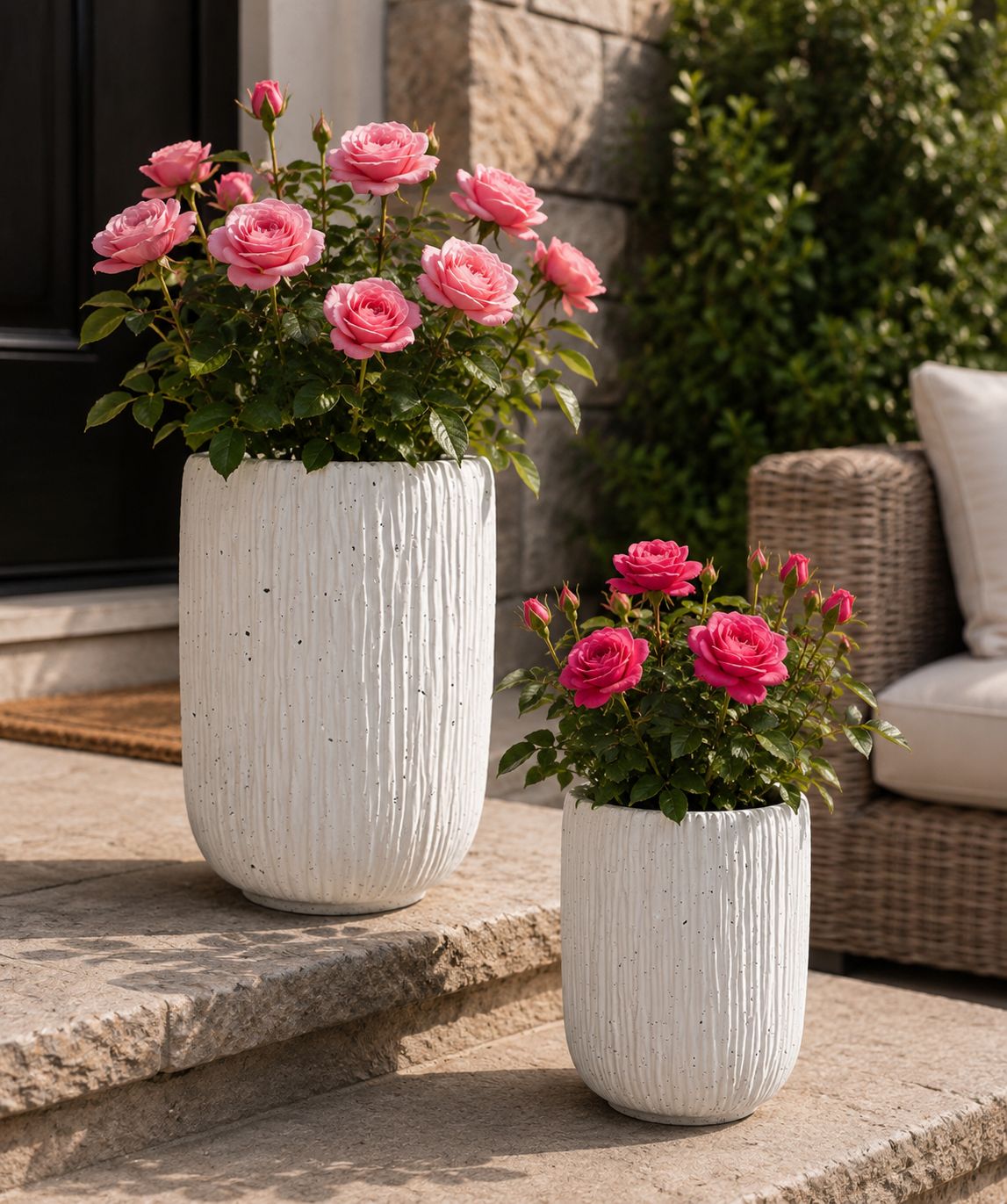 Sea White Ripple planter