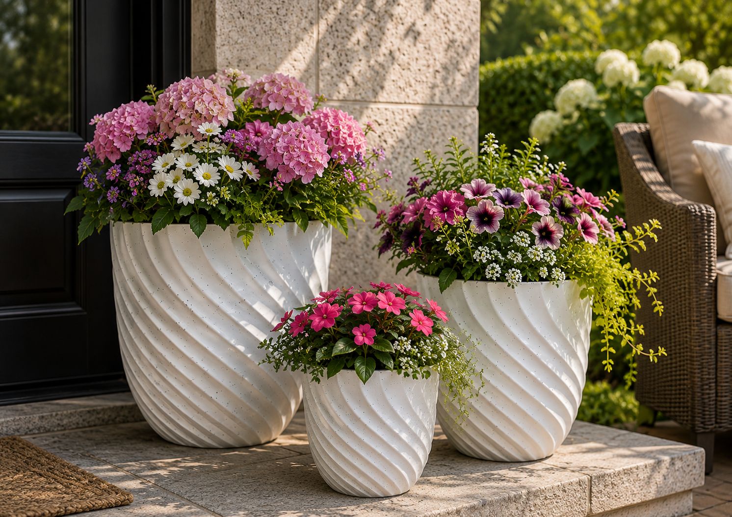 Twisted Design Planters