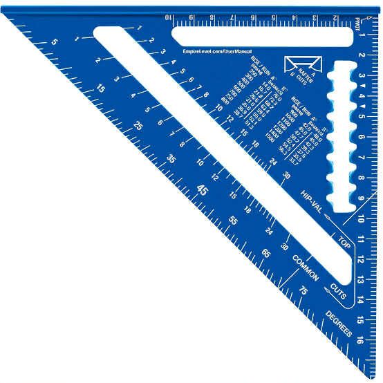 Triangle Ruler (Blue) -