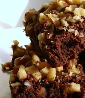 K's Baked Fudge Brownies w/ Walnuts