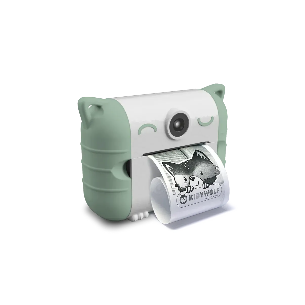 Kidyprint appareil photo impression thermique vert - Kidywolf