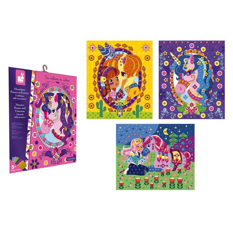 Mosaïques poneys et licornes - Janod