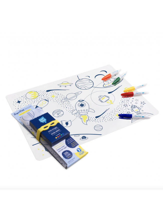 Set de table à colorier " dans l'espace " - Super Petit