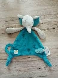 Doudou Bergamote éléphant  "Sous mon Baobab" - Moulin Roty