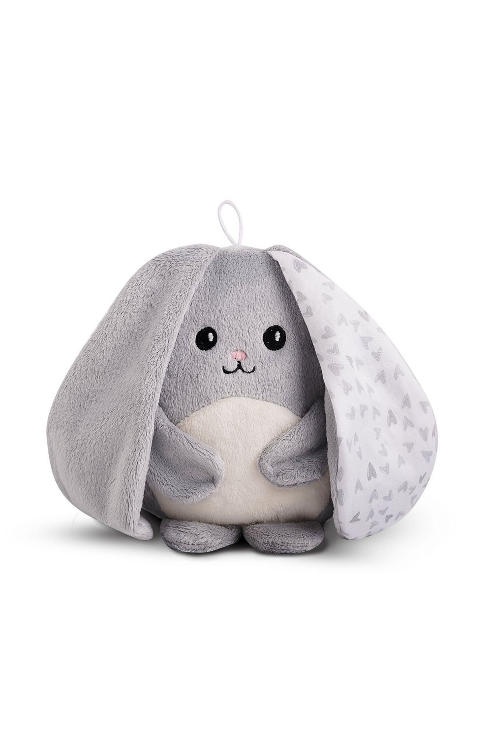 Lapin gris premium plus avec bruits blancs/cœur gris - My Hummy