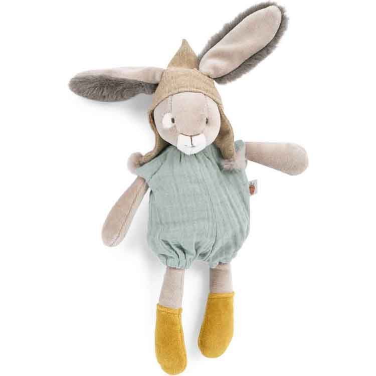 Petit lapin sauge 30cm  Petit lapin sauge 30cm "Trois petits lapins" - Moulin Roty