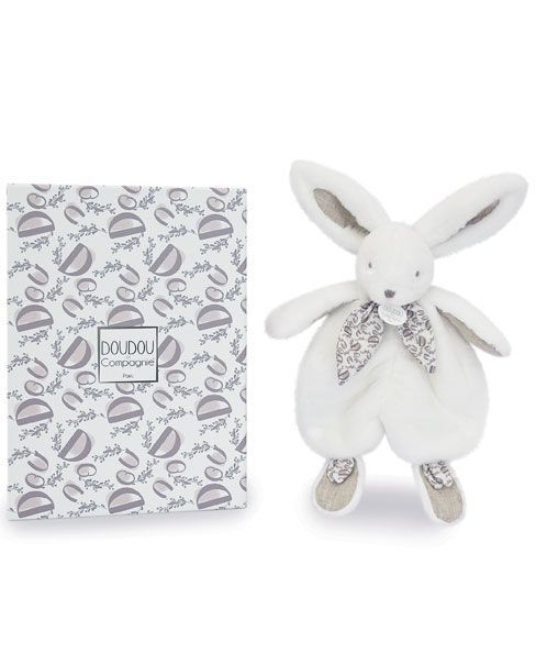 Doudou blanc - Doudou Lapin - Doudou et Cie