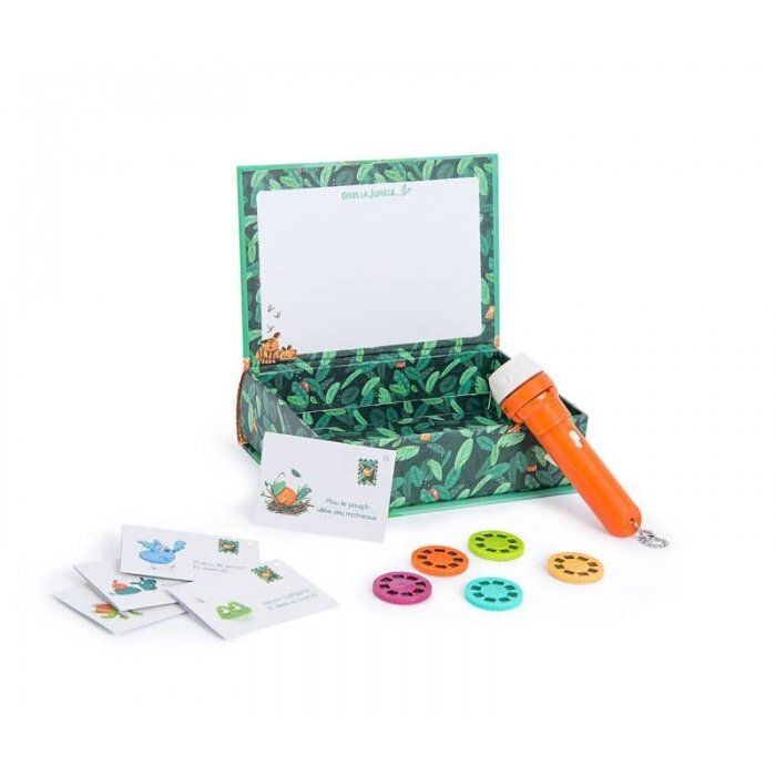 Coffret lampe à histoires "Dans la jungle" -  Moulin Roty