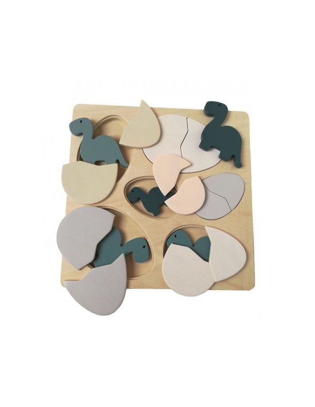 Puzzle cache-cache dino + oeufs - Egmont