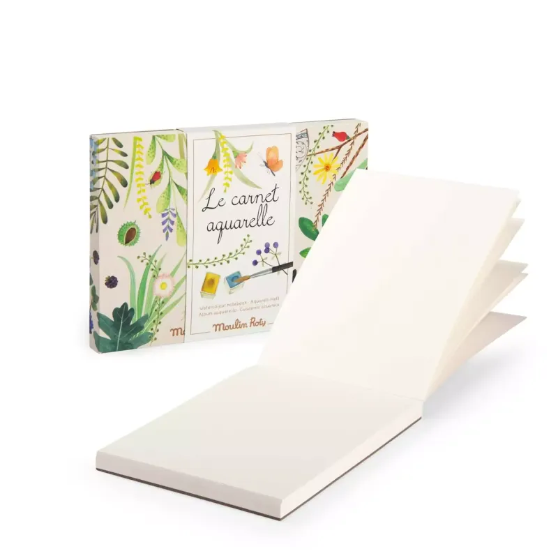 Carnet aquarelle "Jardin du Moulin" - Moulin Roty