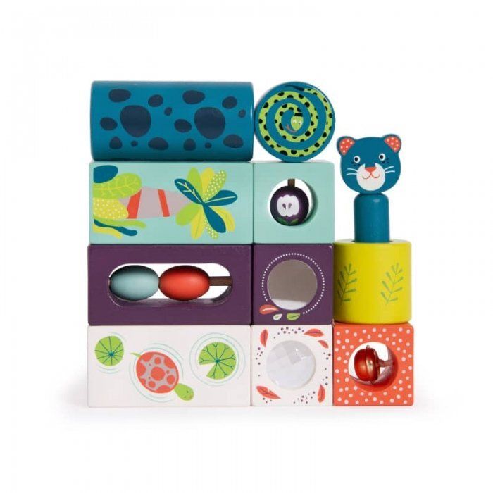 Cubes d'activités Cubes d'activités "Dans la jungle" - Moulin Roty