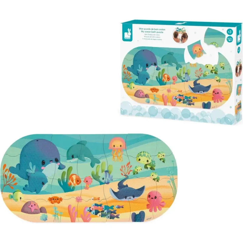 Mon puzzle de bain océan 28 pcs - Janod Mon puzzle de bain océan 28 pcs - Janod