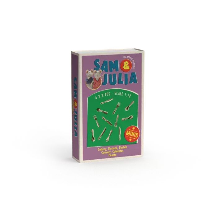 Mini boîte d'allumettes - couverts - Sam et Julia