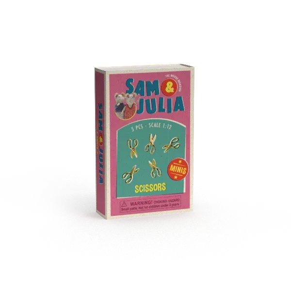 Mini boîte d'allumettes - ciseaux - Sam et Julia