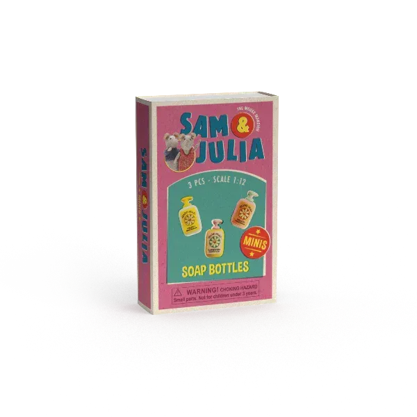 Mini boîte d'allumettes - bouteilles de savon - Sam et Julia