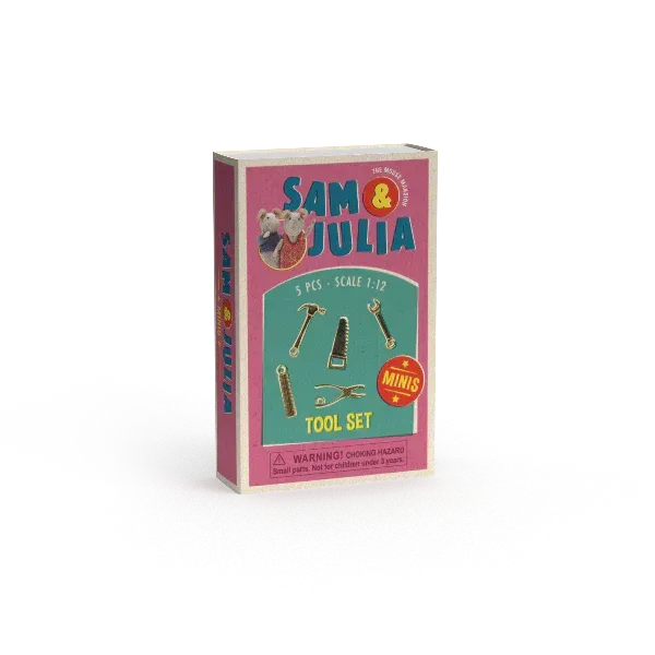 Mini boîte d'allumettes - ensemble d'outils- Sam et Julia