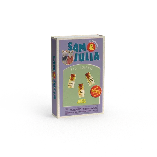 Mini boîte d'allumettes - bocaux - Sam et Julia