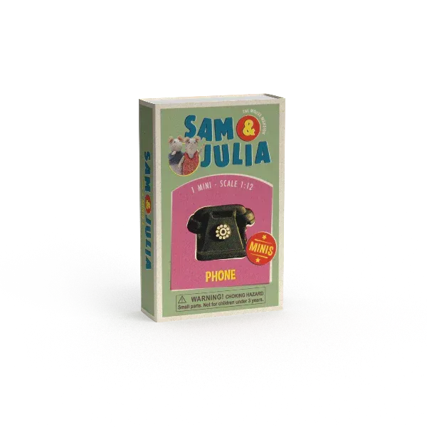 Mini boîte d'allumettes - téléphone - Sam et Julia Mini boîte d'allumettes - téléphone - Sam et Julia