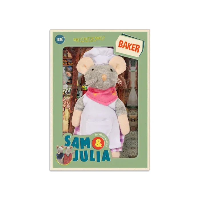 Peluche poupée la boulangère - Sam et Julia