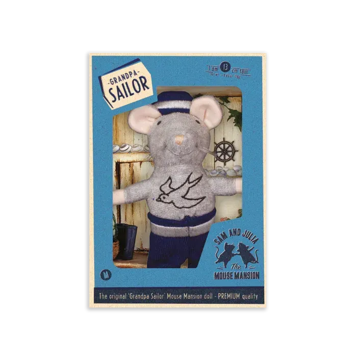 Peluche poupée grand-père marin - Sam et Julia